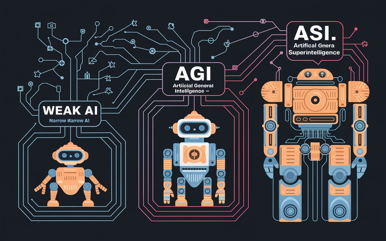 types of ai narrow ai weak ai agi ai artificial intellingence 