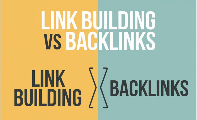 link building vs back links 
link building 
back links 
