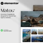 Matour – Tour & Travel Agency Elementor Template Kit 
