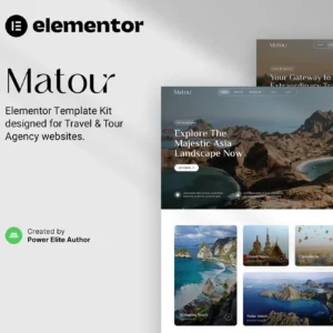 Matour – Tour & Travel Agency Elementor Template Kit 