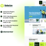 Solarize – Solar & Green Renewable Energy Elementor Template Kit