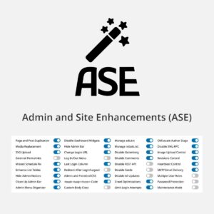 Admin and Site Enhancements (ASE) Pro