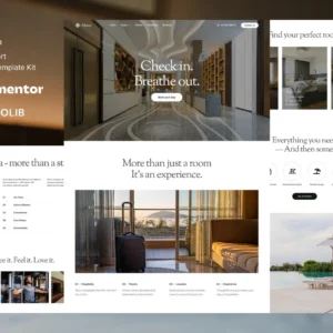 Aluna - Hotel & Resort Elementor Template Kit