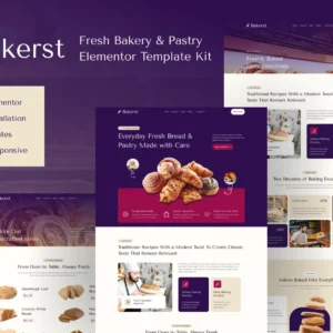 Bakerst - Bakery & Pastry Elementor Template Kit