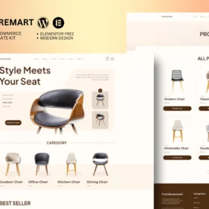 Furnituremart - Furniture Ecommerce Elementor Template Kit