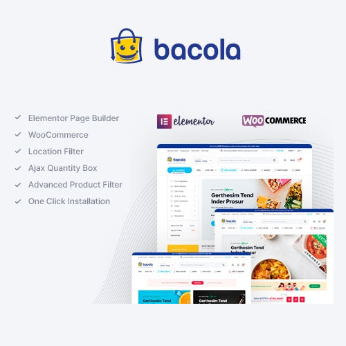 Bacola - Grocery Store and Food eCommerce Theme
