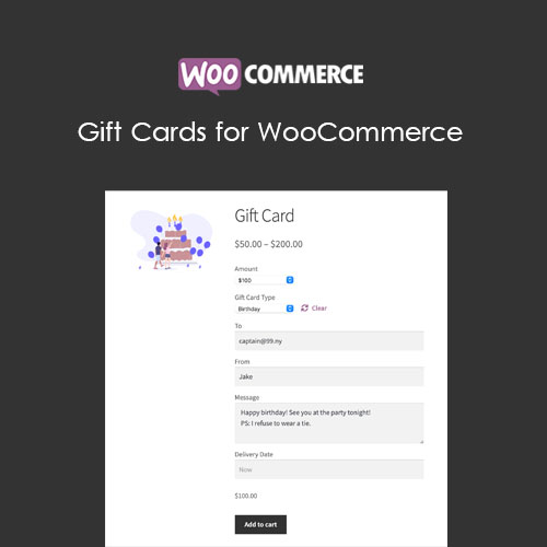 Gift Cards for WooCommerce