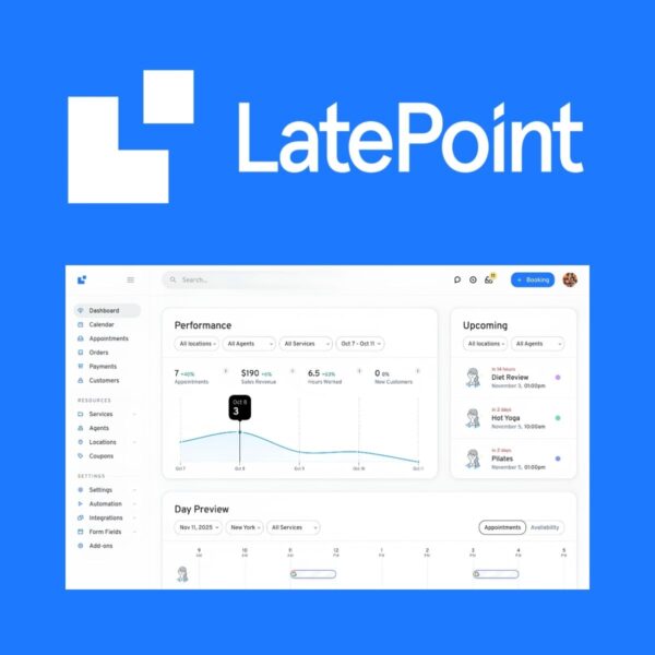 LatePoint - Appointment Booking & Reservation plugin for WordPress