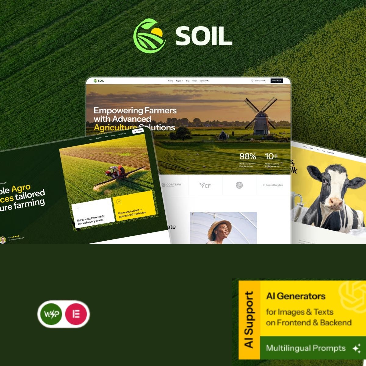 Soil - Organic Farm Agriculture WordPress Theme