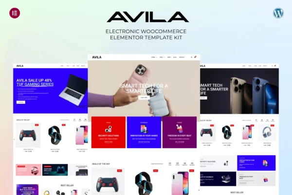 Avila - Electronic WooCommerce Elementor Pro Template Kit