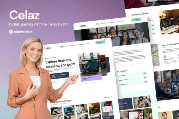 Celaz - Digital Learning Platform Website Elementor Kit
