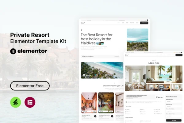 Elliad - Private Resort Elementor Template Kit