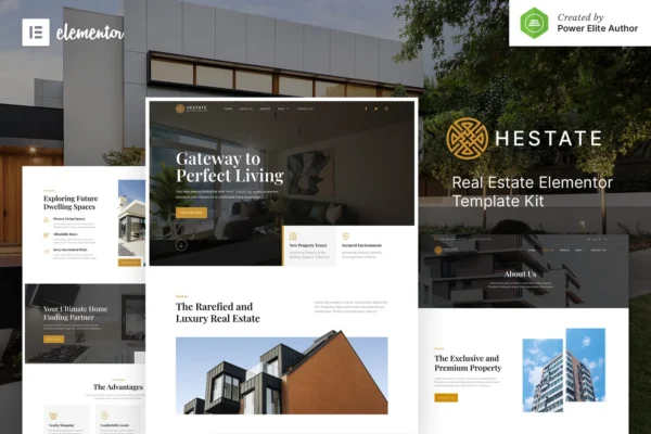 Hestate - Real Estate Elementor Template Kit