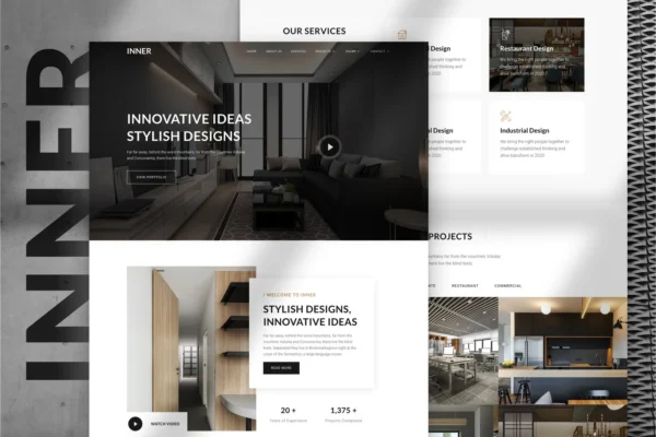 Inner - Interior Design & Architecture Template Kit