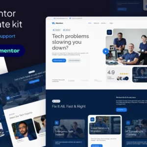 Nexolve - IT Service & Support Elementor Template Kit