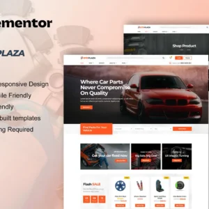 OtoPlaza - Auto Parts Store & Accessories Elementor Pro Template Kit